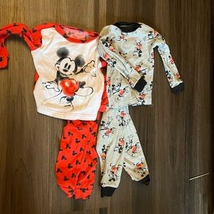 Mickey Mouse pajamas. Only worn a few times